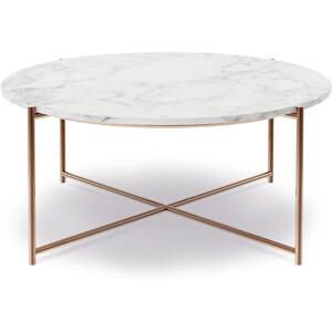 Adriana Scandi Small Round Coffee Table - Glass or Marble Top