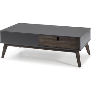 Kiara Coffee Table - Anthracite Grey and Dark Wax Finish by Andrew Piggott Contemporary Furniture