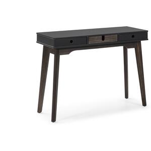 Kiara Console - Anthracite Grey and Dark Wax Finish by Andrew Piggott Contemporary Furniture