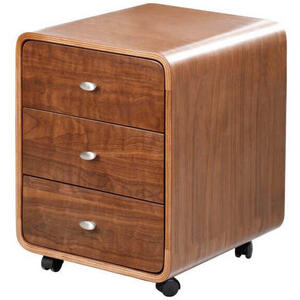 Jual Retro 3 Drawer Desk Pedestal PC201 - Oak, Walnut or Grey