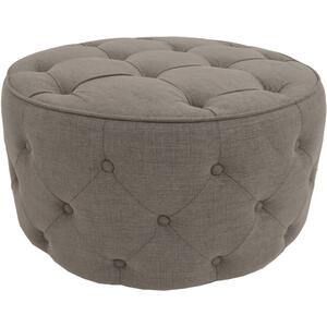 Large Apollosa Grey Buttoned Stool