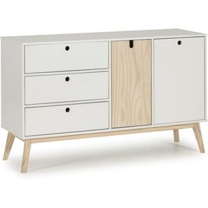 Kiara Two Door / Three Drawer Sideboard - White and Light Pine Finish by Andrew Piggott Contemporary Furniture