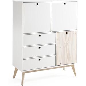 Kiara Occasional Cabinet - White and Light Pine Finish by Andrew Piggott Contemporary Furniture
