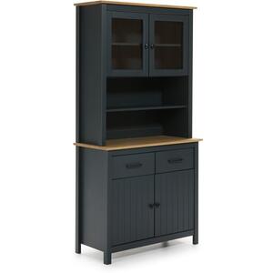 Miranda Display Dresser - Matt Blue / Waxed Pine by Andrew Piggott Contemporary Furniture