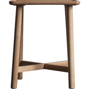 Kingham Nordic Oak Wooden Side Table in Natural or Grey