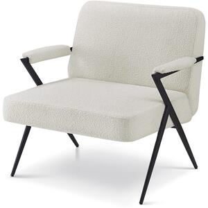 Ponti Minimalist Grey Occasional Chair - Boucle or Fabric