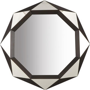 Lieber Octagonal Jewel Mirror 110cm in Bronzed Steel