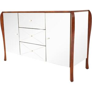 Camila Art Deco Mirrored & Stained Wood Sideboard