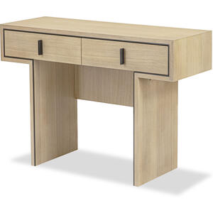 Tigur 2 Drawer Console Table in Natural Oak Ash Veneer