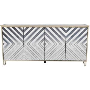 Lexington Four Door Antique Mirrored Sideboard by The Arba Furniture Company