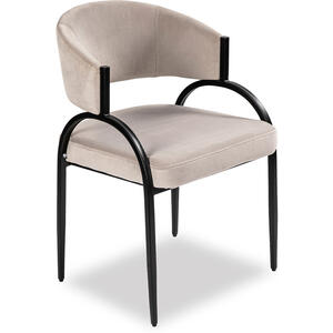 Pavilion Dining Chair - Light Grey Velvet, Beige or Grey Fabric