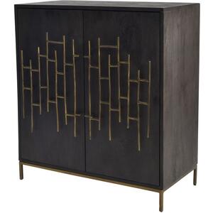 Varenna Espresso Stained Wooden 2 Door Cabinet by The Arba Furniture Company