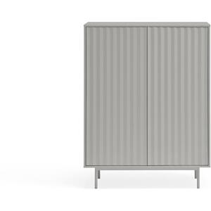 Sierra Two Door Two Internal Drawers High Sideboard - Matt Light Grey Finish by Andrew Piggott Contemporary Furniture