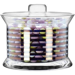 Handpainted Glass Storage Jar & Lid 15cm