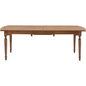 Highgrove Antiqued Brown Wood Extending Rectangular Dining Table