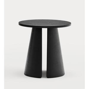 Cep Round Lamp Table - Black Wood Finish by Andrew Piggott Contemporary Furniture