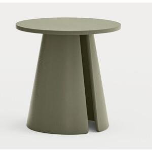 Cep Round Lamp Table - Olive Green Finish