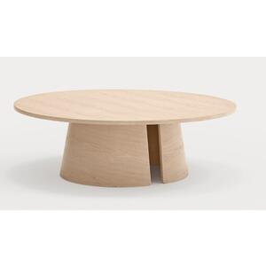 Cep Round Coffee Table - White Wash Wood Finish
