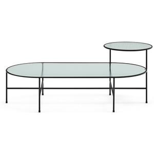 Nix Iron and Glass Coffee Table - Black Finish by Andrew Piggott Contemporary Furniture