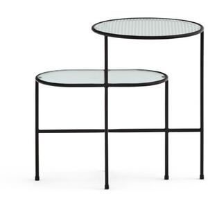 Nix Iron and Glass Lamp Table - Black Finish by Andrew Piggott Contemporary Furniture