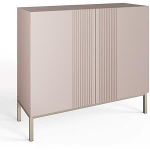 Frank Olsen Iona LED and Wireless Charging Tall Sideboard in Mulberry