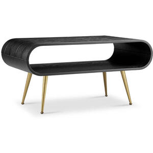 JF721 Auckland Coffee Table Black & Brass - PRE ORDER FOR DELIVERY IN MAY by Jual Furnishings