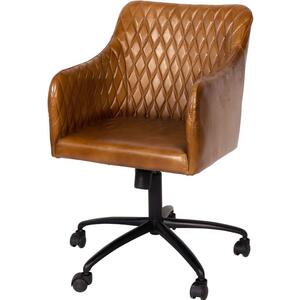 Maxwell Cognac Leather Office Chair Height Adjustable