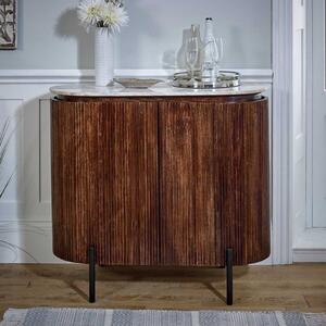 
Opal Solid Wood Sideboard/Drinks Cabinet With Marble Top & Metal Legs  by Indian Hub