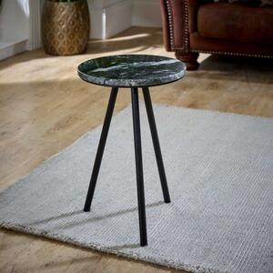 
Opal Side Table With Black Marble Top & Metal Legs  by Indian Hub