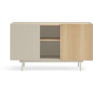 Otto Sideboard Two Doors/Three Drawers - Light Sand and Oak Finish 