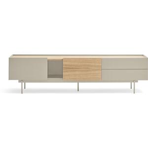 Otto TV Cabinet Two Door/Two Drawer Light Sand and Oak Finish