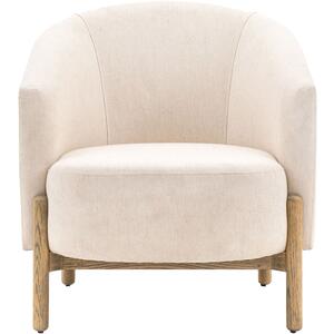 Tindon Armchair - Natural Linen or Vintage Brown Leather