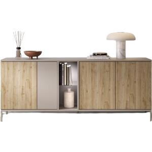 Alba  Four Door Sideboard - Cashmere and Oak Finish 