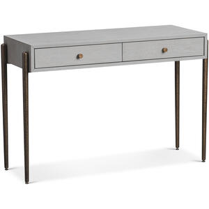 Nella 2 Drawer Console Table in Dark Brushed Brown or London Fog Grey