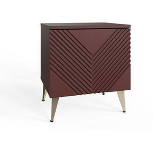 Frank Olsen AVA LED and Wireless Charging Lamp Table in Deep Mulberry by Frank Olsen Furniture