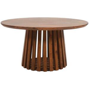 
Slatted Mango Wood Round Coffee Table  by Indian Hub
