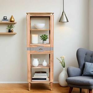 
Wilton Acacia Wood 1 Drawers Open Bookcase  by Indian Hub
