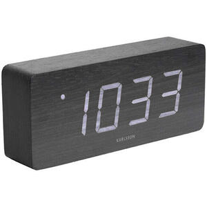 Present Time Karlsson Tube LED Digital Alarm Clock - Black