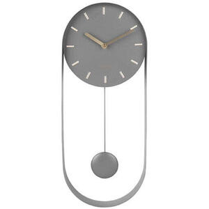 Present Time Wall Clock Pendulum Charm - Grey
