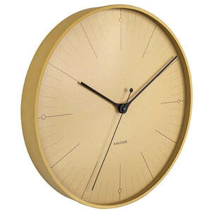 Present Time Wall Clock Index - Yellow