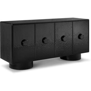 Sintra Black Ash 4 Door Sideboard