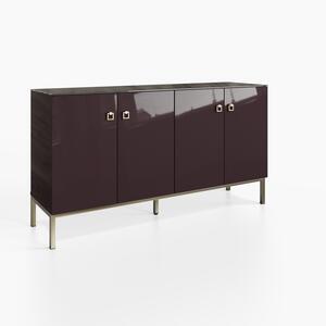 Frank Olsen LYRA 4 Door Sideboard Midnight Purple with LED Wireless Charging