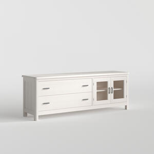 Cerdena Large TV Stand White Decape Finish