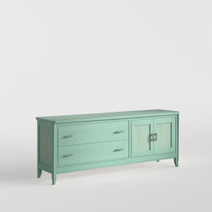 Genova Large TV Stand Green Verde Agua Finish