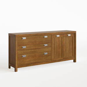 Lyon Three Drawer Two Door Sideboard Tabaco Finish by Carsten Mobel