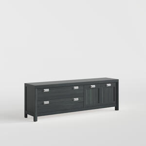 Lyon Large TV Stand  Black Finish by Carsten Mobel