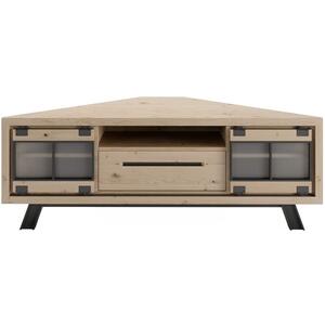 St.James Corner TV Stand Natural Oak Finish