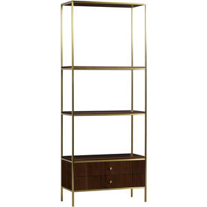 Chester Walnut Art Deco Display Bookcase