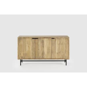 Murcia Three Door Sideboard - Mango Wood and Metal Legs by Andrew Piggott Contemporary Furniture