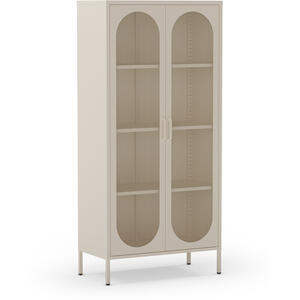 Mahon Metal Tall Two Door Occasional Cabinet - White